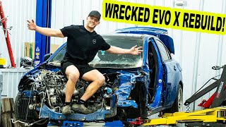 REBUILDING A TOTALED FINAL EDITION EVO X [upl. by Eenafets88]