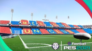 Estadi Olímpic Lluís Companys  Barcelona  eFootball PES 2021  Season 202324 for StadiumServer [upl. by Sulakcin163]