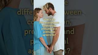 What is the difference between cohabitation prenuptial and postnuptial agreements relationships [upl. by Bez]