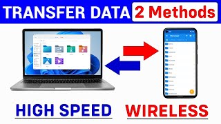 How to Transfer Files From Mobile To Laptop Without Data Cable  Share Files From Mobile To Laptop [upl. by Beach]