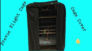 Prevue Flight Cage Cover Review Small aviary parrot or budgie cage setup [upl. by Aiduan]