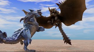 Brachydios Vs Espinas Animated Monster Hunter Turf War [upl. by Sivet]