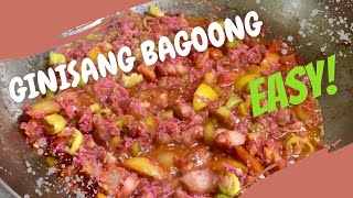 How to Cook Ginisang Bagoong Sautéed Shrimp Paste  Bicolano Dish Easy Recipe [upl. by Amri]