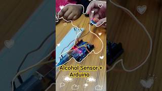 Alcohol Sensor  Arduino project iotprojects iot engineering iotverseclub [upl. by Edrock]