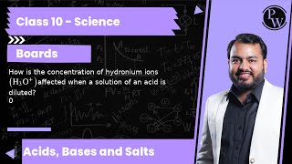 How is the concentration of hydronium ions H3Oaffected when a solution of an acid is diluted [upl. by Tulley590]