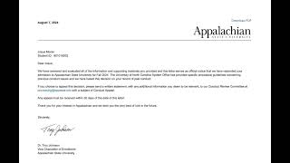 Student with a Disability Faces Rescission Appalachian State University Review Josue Moran [upl. by Ivette]