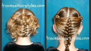 Mermaid Fin Braid And Updo quotBraided Hairstylesquot [upl. by Irpak568]