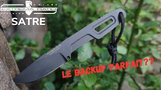 EXTREMA RATIO SATRE BLACK Bushcraft survie EDC une petite lame fixe idéale [upl. by Alfy]