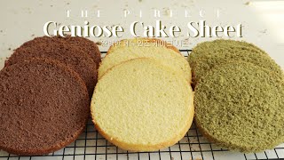 FOOLPROOF 3 Types of Genoise Cake Sheet  no fail recipe  SweetHailey [upl. by Kenzie999]