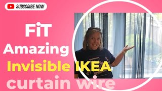 How to fit the IKEA Dignitet curtain wire [upl. by Anada]