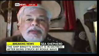 Sea Shepherd vessel makes distress call [upl. by Essam]