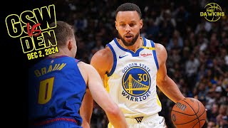 Golden State Warriors Team Highlights vs Nuggets  Dec 3 2024  FreeDawkins [upl. by Dincolo]