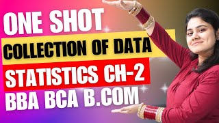 Introduction to Collection of DataOne ShotStatistics Chapter2BBABCABComDream Maths [upl. by Massey555]