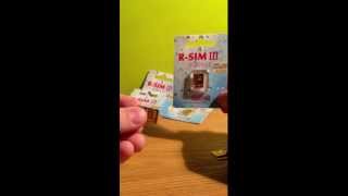 Review Unlock CDMAGSM iPhone 4S 511 using Gold RSim III 3 Gevey Ultra S Sprint Verizon Atampt [upl. by Klusek]