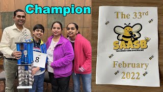 CHAMPION  Scripps Regional Spelling Bee  2022 [upl. by Button]