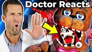 ER Doctor REACTS to Scariest Five Nights at Freddys FNAF Injuries [upl. by Elsi]