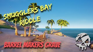 Sea of Thieves riddle  Smugglers Bay  Barrel makers grave [upl. by Gardell561]