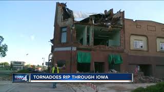 Tornadoes rip through Iowa leaving wake of destruction [upl. by Virgilio]