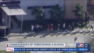 Ouachita Parish Sheriffs Office speaks on the consequences of making school threats [upl. by Nwahsor912]