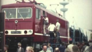 Transrapid 05 und Lokomotiven auf der IVA Hamburg am 23 Juni 1979 Super8 [upl. by Levey]