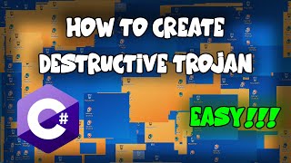TUTORIAL How to create DESTRUCTIVE TROJAN in visual studio C [upl. by Dulcine748]