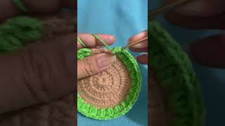 Crochet coaster coaster crochetcoaster shorts shortvideo ytshorts status youtubeshorts reels [upl. by Ilyse]