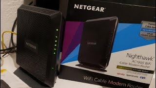 Review NETGEAR Nighthawk Cable Modem  WiFi 6 Router Combo [upl. by Maurits379]