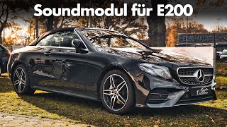 Wenig PS viiiel SOUND dank Active Soundmodul im Mercedes Benz E200 amp Lenkrad  Cete Automotive [upl. by Oznole]