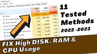 How to Fix High CPU Disk amp RAM Usage on Windows 1011  11 Tested Ways [upl. by Fay282]