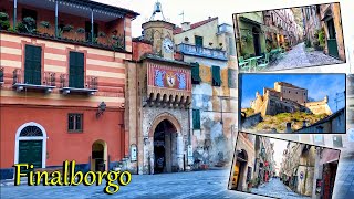 Finalborgo  Finale Ligure Liguria Italy WalkinTour  Borghi piu belli dItalia [upl. by Li]