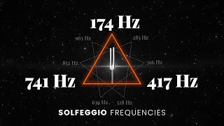 174Hz  417Hz  741Hz Triple Solfeggio Frequency Healing  Sacral amp Throat Chakra  Tuning Forks [upl. by Tremann165]