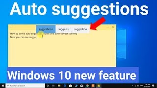 How to active auto correct and auto suggest typing in windows 10  spell checker in window [upl. by Rahsab593]