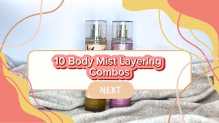 10 Budget Friendly Fragrance Layering Combos bodymist bathandbodyworks smellgood selfcare [upl. by Annaesor563]