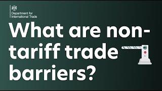 What are nontariff trade barriers [upl. by Nadean]