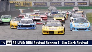 RELIVE DRM Revival Rennen 1 beim Jim Clark Revival  ADAC Hockenheim Historic 2024 [upl. by Akihc]