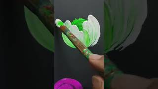 Easy Flower Painting Tutorial shortsviralvideo painting drawing diyflowers paint [upl. by Tol]