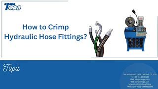 How to crimp hydraulic hose fittings？ [upl. by Ripley]