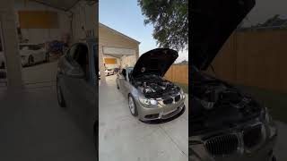 Single turbo 335i hood exit cold start idle 335i bmw [upl. by Adien]