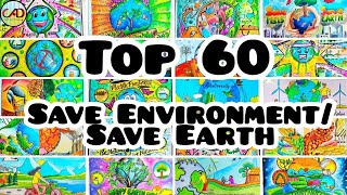 Environment day poster 💡 to win compitition 60 plus unique drawing💡 [upl. by Innoj851]