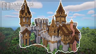 Big Castle in Minecraft  TUTORIAL  HOW to Build a Minecraft Base  Fort  Castle  Keep [upl. by Korella]