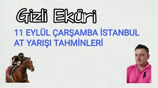 11 EYLÜL 2024 ÇARŞAMBA İSTANBUL AT YARIŞI TAHMİNLERİ GİZLİ EKÜRİ KANALİMİZDA [upl. by Aymik]