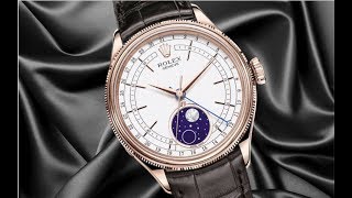 Review Rolex Cellini Moonphase Everose 50535 [upl. by Arabeila]