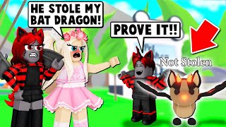 😭My Little Brother STOLE😭 my BEST FRIENDS PET🐉 in Roblox Adopt Me [upl. by Gianina]