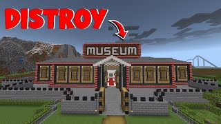 Minecraft Museum Distroy TechnoGamerzOfficial [upl. by Anidene]