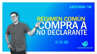 REGIMEN COMUN compra a NO DECLARANTE [upl. by Erdnael767]