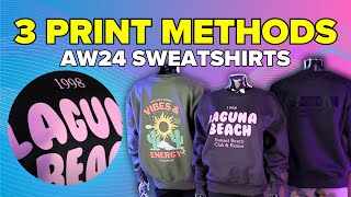 3 Simple amp Effective Printing Methods for the New AWDis JH123 Sweatshirt [upl. by Sitoiganap]