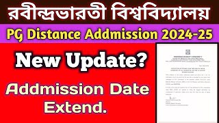 RBU Distance Pg Addmission Date extendRabindra Bharati University Distance PG Addmission 202425 [upl. by Aisyram875]