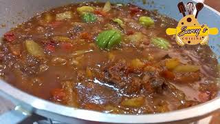 HOW TO MAKE PAWPAW PAPAYA STEW [upl. by Adolphus]