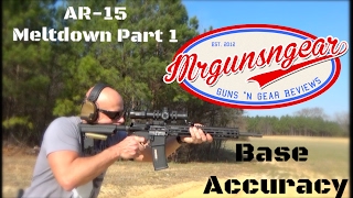 Melonite vs Chrome Lining AR15 Meltdown Base Accuracy Test HD [upl. by Ladnik]