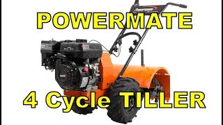 Assembly  Review Coldstart Powermate 18quot Rear Tine Tiller PRTT196E Home Depot [upl. by Rind]